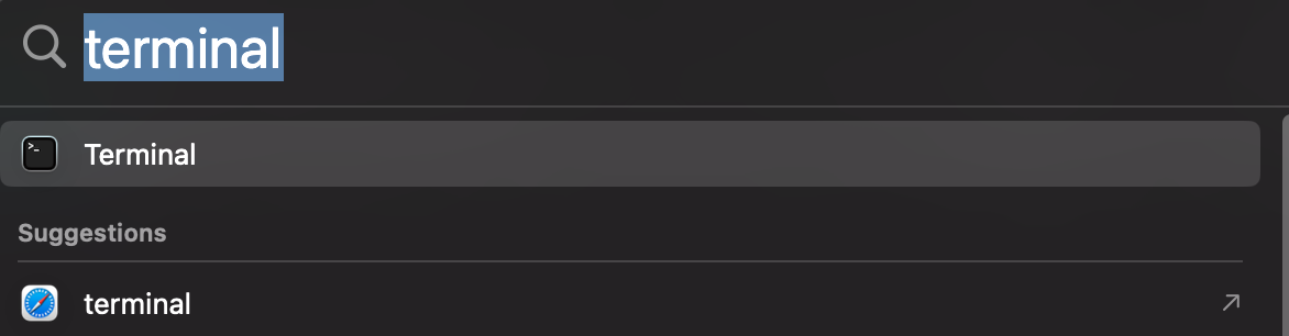 Image: Searching for Terminal